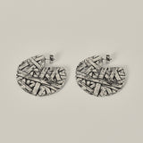 LARGE ICON HOOPS SILVER